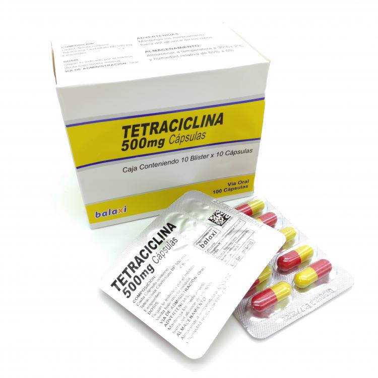 TETRACICLINA 500MG CAP X 10 (BALAXI)